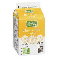 Island Farm - Buttermilk 1.5% MF, 473 Millilitre