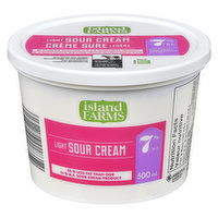 Island Farms - Sour Cream Light 7% M.F., 500 Millilitre