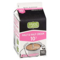 Island Farms - Half & Half Cream 10% M.F., 473 Millilitre