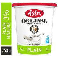 Astro - Original Plain Yogurt 3%, 750 Gram