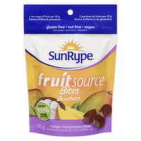 SunRype - Fruit Source Bites, Mango Mangosteen, 170 Gram