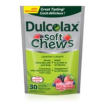 DulcoLax - Soft Chews Laxative, Mixed Berry, 30 Each