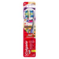 Colgate - 360 4 Zone Toothbrush - Soft, 2 Each