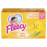 Fleecy - Dryer Sheets At Calm - 200 Sheets, 200 Each