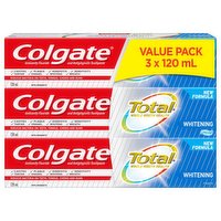 Colgate - Total Whitening 120mL, 3 Each