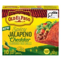 Old El Paso - Jalapeno Cheddar Taco Shells, 153 Gram