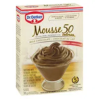 Dr. Oetker - Instant Dessert Mix, 50 Calories Milk Chocolate Mousse