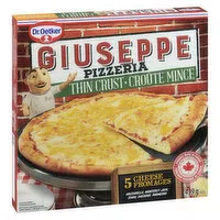 Dr. Oetker - Giuseppe Pizzeria Thin Crust 5 Cheese Pizza, 439 Gram