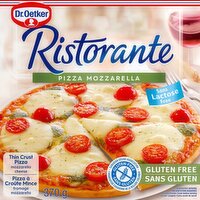 Dr. Oetker - Pizza Thin Crust Pizza, Mozzarella - Lactose Free, 370 Gram