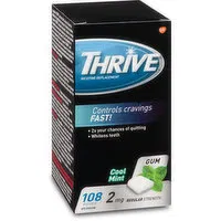 Thrive - Nicotine Gum 2mg - Cool Mint, 108 Each