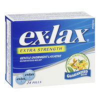 Ex-Lax - Gentle Overnight Laxative Extra Strength, 24 Each