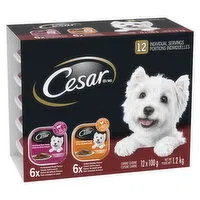 Cesar - Wet Dog Food Entrees Chicken & Porterhouse Steak, 12 Each