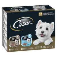 Cesar - Slices Dog Food New York Strip & Braised Chicken, 12 Each