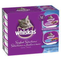 Whiskas - Seafood Selections Pate Variety Pack, 12 Each