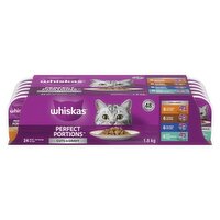 Whiskas - Perfect Portions Chicken, Salmon Turkey, 24 Each