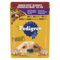 Pedigree - Food for Dogs Choice Cuts in Gravy Beef, Noodles & Vegetables Flavor ., 100 Gram