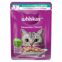 Whiskas - Favourites Pouch, Cuts in Gravy Tuna Flavour, 85 Gram