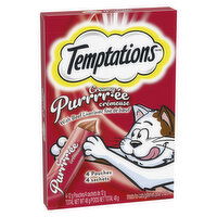 Temptations - Treats for Cats Creamy Purrrr-e with Beef Liver 4 Pouches, 48 Gram