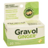 Gravol - Natural Source Antinauseant - Ginger Dried Root, 20 Each