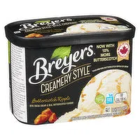 Breyers - Creamery Style Ice Cream, Butterscotch Ripple