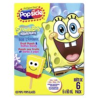 Popsicle - SpongeBob SquarePants Frozen Confection Bars, 6 Each
