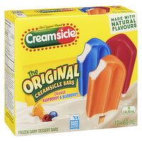 Creamsicle - Frozen Bars, Orange, Raspberry and Blueberry