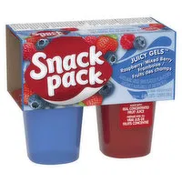 Snack Pack - Juicy Gels Raspberry Mixed Berry Cups 99g