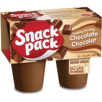 Snack Pack - Chocolate Pudding Cups, 4 Each