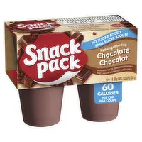 Snack Pack - No Sugar Added Chocolate Pudding Cups, 4 Each