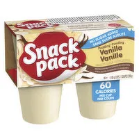 Snack Pack - No Sugar Added Vanilla Pudding Cups 99g