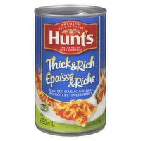 Hunt's - Pasta Sauce, Thick & Rich Roasted Garlic & Herbs, 680 Millilitre