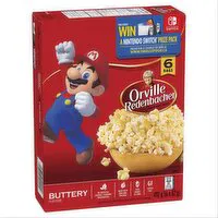 Orville Redenbacher's - Buttery Flavour Microwave Popcorn, Pack of 6 Bags, 6 Each