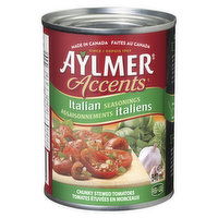 Aylmer - Accents Canned Chunky Stewed Tomatoes with Italian Seasonings, 540 Millilitre