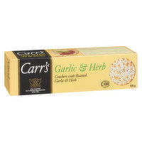 Carrs - Crackers, Garlic & Herb, 125 Gram