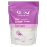 Ombra - Spa Aromatic Epsom Bath Salts - Relaxing Lavender, 350 Gram