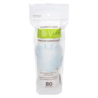 LovU - Cosmetic Cotton Pads, 80 Each