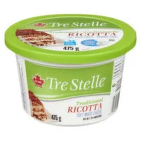 Tre Stelle - Traditional Ricotta Cheese, 475 Gram