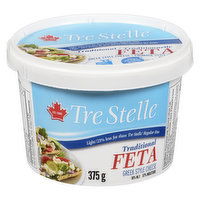 Tre Stelle - Light Feta Cheese, 375 Gram