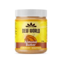 NEW WORLD - Crunchy Almond Butter, 500 Gram