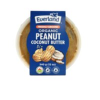 Everland - Freshly Ground Organic Peanut Coconut Butter, 340 Gram