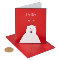 Papyrus - Greeting Cards - Valentine's Day Bear, Big Hug, 1 Each