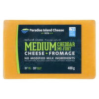 Paradise Island - Medium Cheddar Natural Cheese, 400 Gram