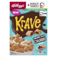 Kellogg's - Krave Cereal Cinnamon Sugar Churro Flavour, 306 Gram