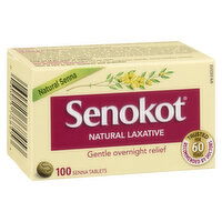 Senokot - Natural Senna Laxitive Tablets, 100 Each