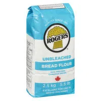 Rogers - Unbleached Bread Flour, 2.5 Kilogram