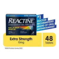 Reactine - Non Drowsy Allergy Relief - Extra Strength, 48 Each