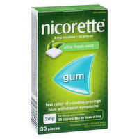 Nicorette - Nicorette Ultra Frsh Mint Gum 2ml, 30 Each