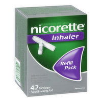 Nicorette - Inhaler Refill Pack - Stop Smoking Aid, 42 Each