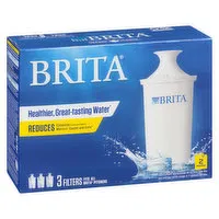 Brita - Pitcher Replacement Filters for Healthier, Great-tasting Water, 3 Each