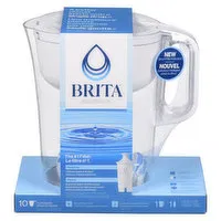 Brita - Pitcher w/ Standard Filter, Bright White Huron 10 Cup, 1 Each